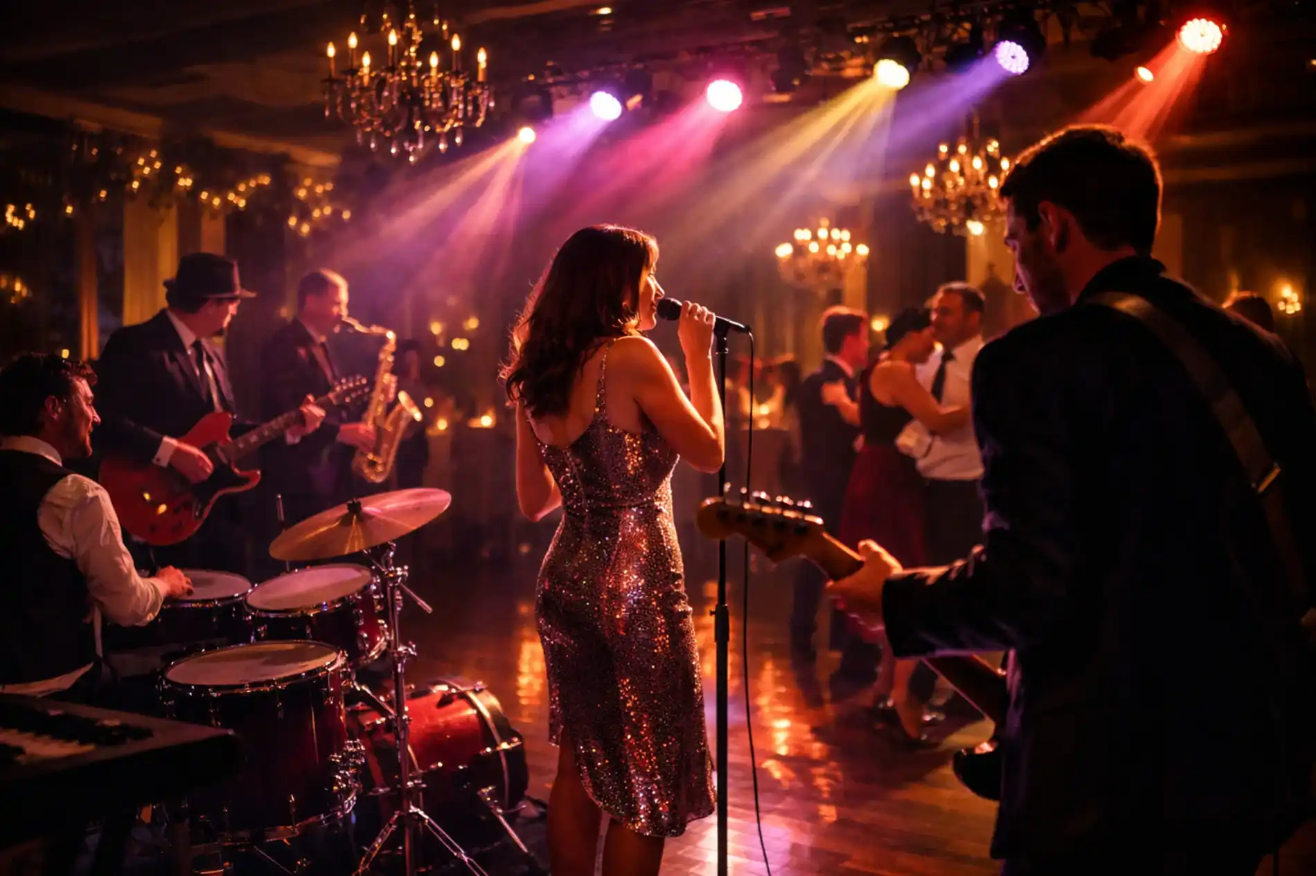 formație muzică live pe scenă la eveniment premium